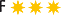 F 3 Sterne